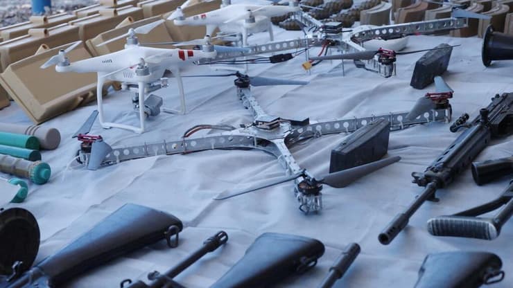 אמל"ח שנתפס על ידי כוחות הביטחון באיו"ש שמקורם באיראן