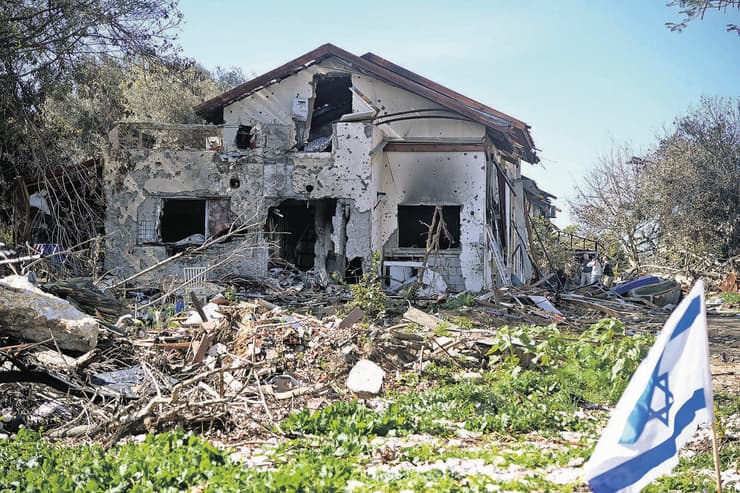 ההרס בקיבוץ בארי אחרי 7 באוקטובר