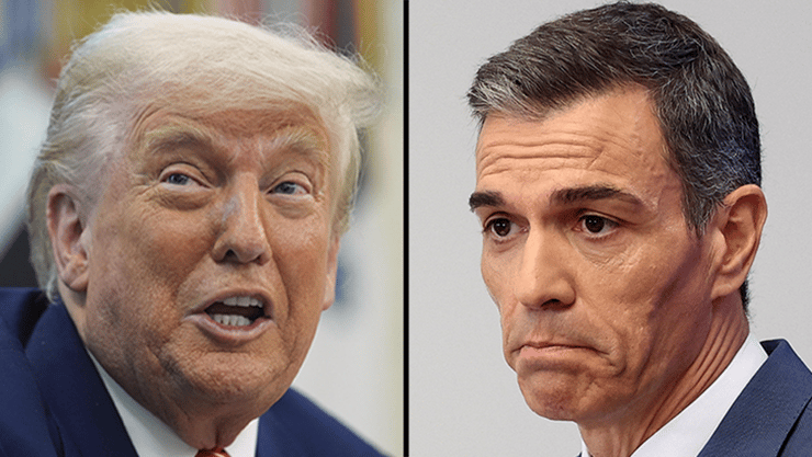 נשיא ארה"ב דונלד טראמפ ראש ממשלת ספרד פדרו סנצ'ס