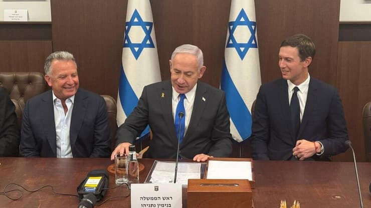 נתניהו נפגש עם ויטקוף וקושנר