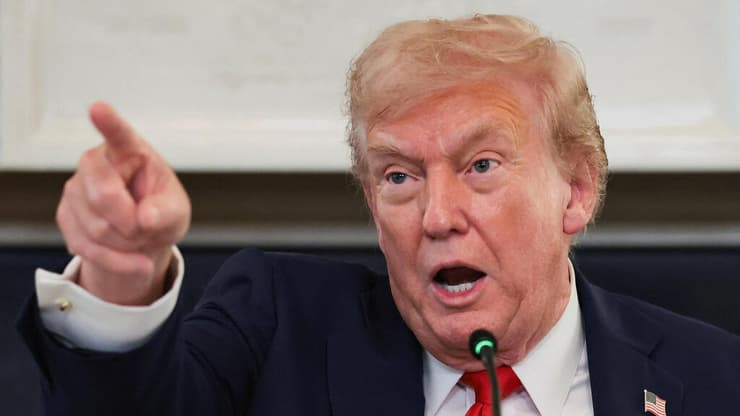 איים על חמאס כבר כמה פעמים. טראמפ (צילום: REUTERS/Evelyn Hockstein) הנשיא דונלד טראמפ