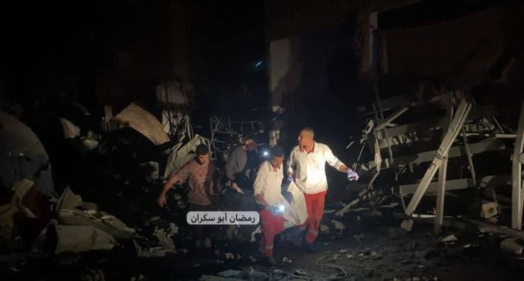 הבית שהופצץ במרכז העיר עזה