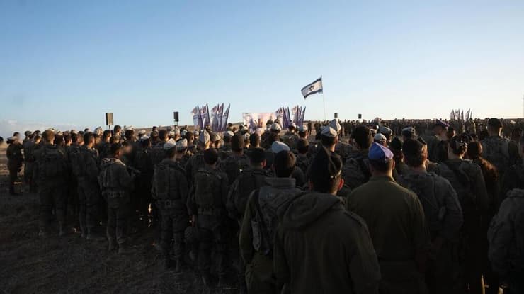 לוחמי צק"ח גבעתי בגבול רצועת עזה
