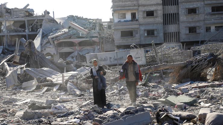 הריסות בעיר עזה