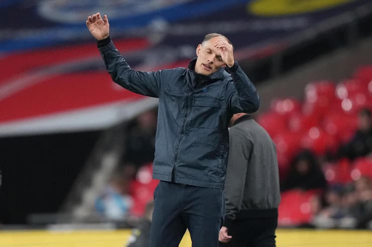 עצבני. טוכל (צילום: AP Photo/Frank Augstein) עצבני. טוכל