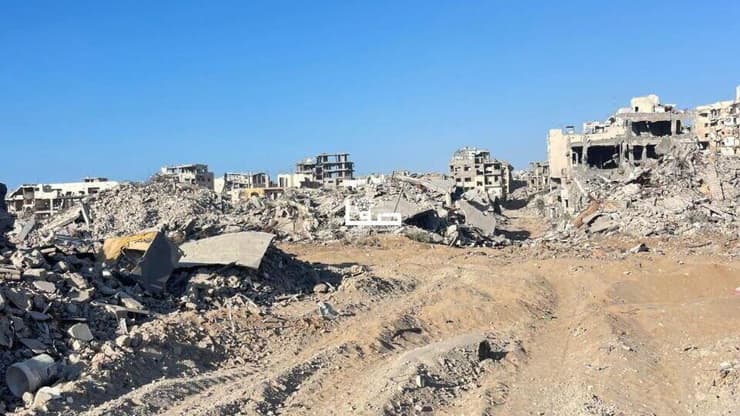 "600 משאיות סיוע יועברו בכל יום". ההרס בצפון הרצועה ההרס שהותירו הכוחות בצפון מערב עזה