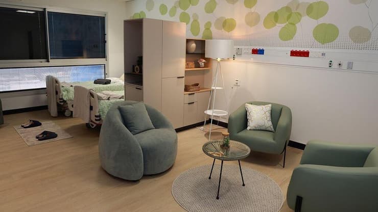 מתחם קליטת החטופים בבית החולים שיבא