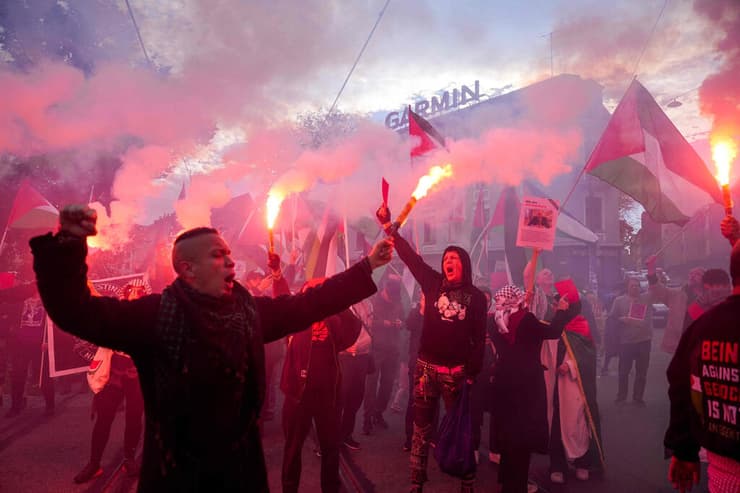 צילום: Javad Parsa / NTB / AFP מפגינים נורבגים