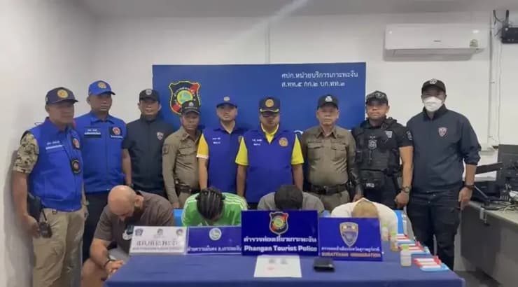 תאילנד ארבעה ישראלים נעצרו באי קופנגן