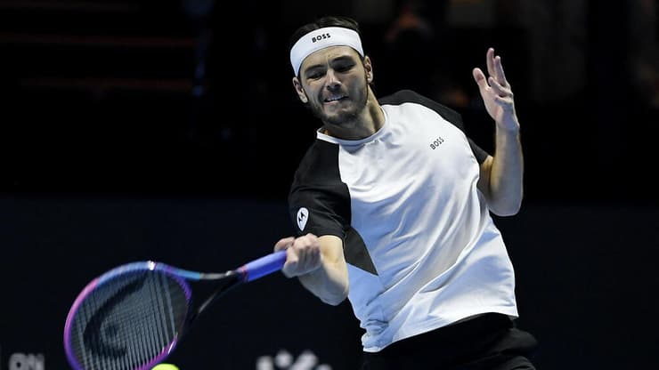 אלקראס מחכה. טיילור פריץ (צילום: REUTERS/Stringer) הטניסאי האמריקאי טיילור פריץ