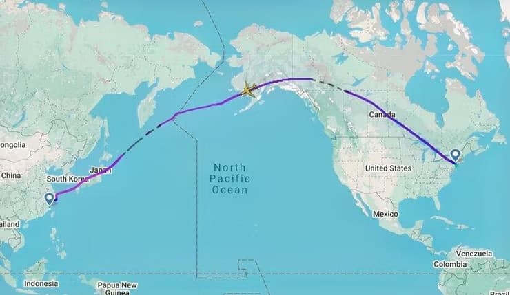 מניו יורק לפוז'ו. הטיסה הארוכה בעולם