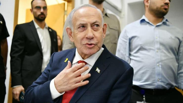 עדות נתניהו (צילום: ראובן קסטרו) עדות נתניהו