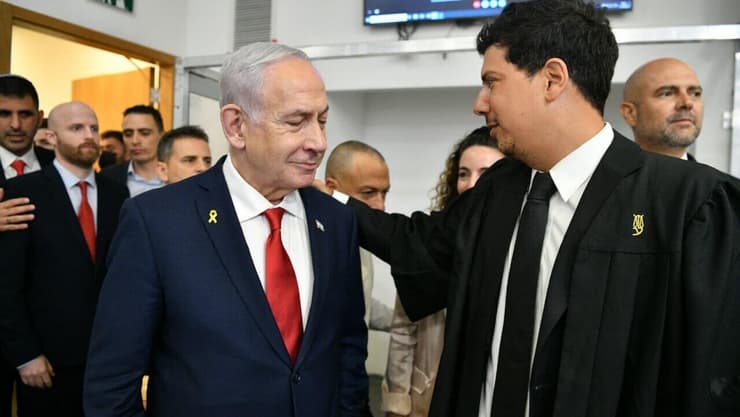 עדות נתניהו (צילום: ראובן קסטרו) עדות נתניהו