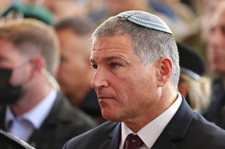 דוד זיני (צילום: אלכס קולומויסקי) טקס לזכר חללי מלחמת חרבות ברזל בהר הרצל