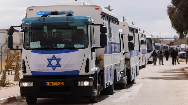 *לשימוש הכתבה בלבד* שחרור האסירים הפלסטינים בכלא קציעות