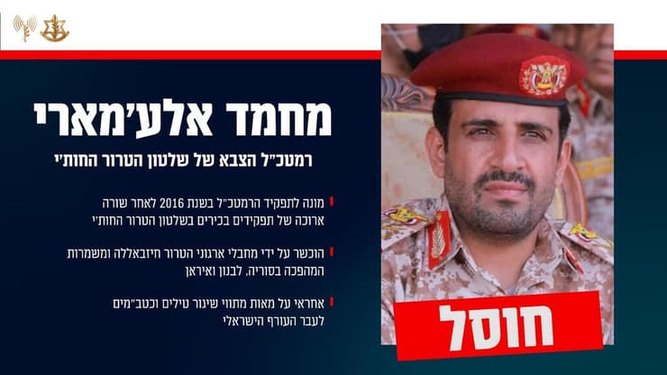 תועדת זהות  של חמד אל גמארי הרמטכ"ל החותי שחוסל ע"י צה"ל