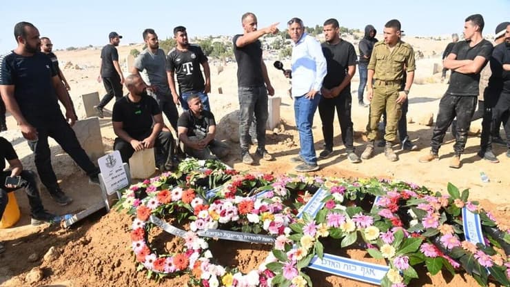 צילום: הרצל יוסף הלווייתו של רס"ם מוחמד אלאטרש