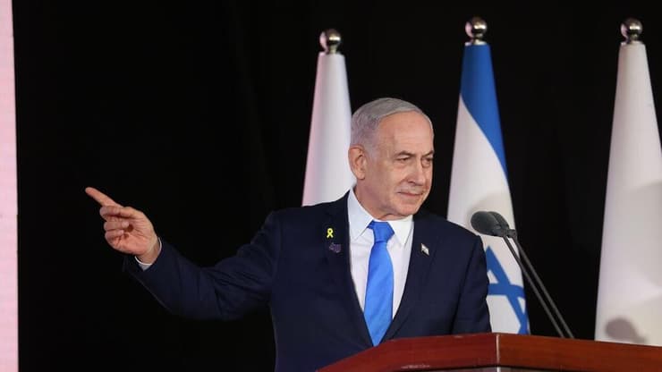 לפני חודש התחייב לתגובה עם חסרתו מהבית הלבן. נתניהו (צילום: אלכס קולומויסקי) טקס לזכר חללי מלחמת חרבות ברזל בהר הרצל