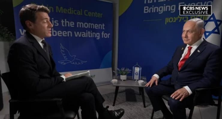ראש הממשלה בנימין נתניהו בריאיון לרשת CBS