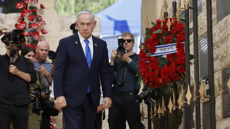 רה"מ בנימין נתניהו בטקס האזכרה הממלכתי לנרצחי השבעה באוקטובר 