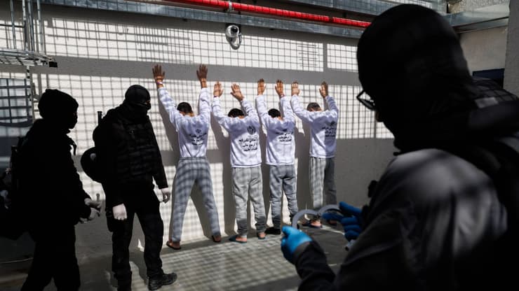 *לשימוש הכתבה בלבד* שחרור האסירים הפלסטינים בכלא קציעות