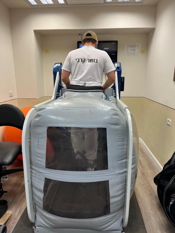 סא"ל ג' במהלך השיקום סא"ל ג' במהלך השיקום