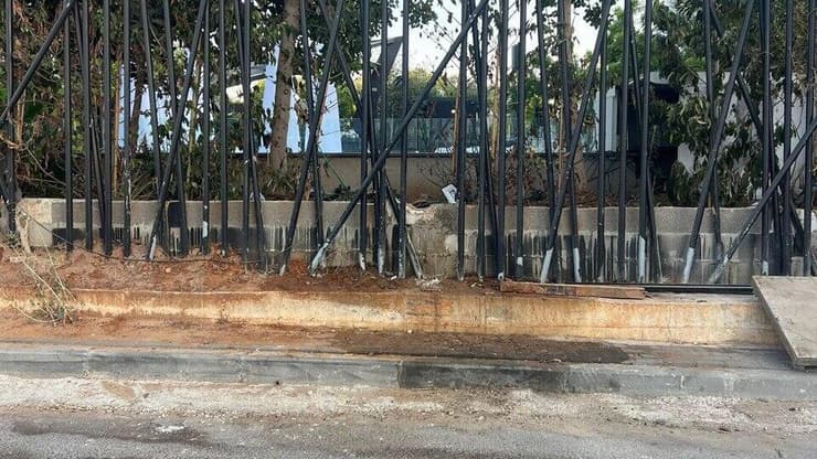 זירת רימון הרסס שהתפוצץ באולם באשקלון