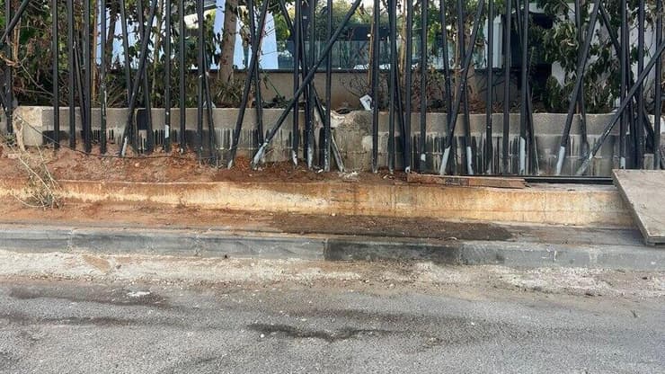 זירת רימון הרסס שהתפוצץ באולם באשקלון