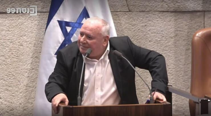 דוד אמסלם נואם בפתיחת מושב הכנסת