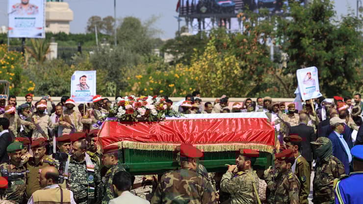 הלוויה של הרמטכ"ל החות'י, מחמד אל-גמארי