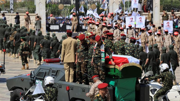 הלוויה של הרמטכ"ל החות'י, מחמד אל-גמארי