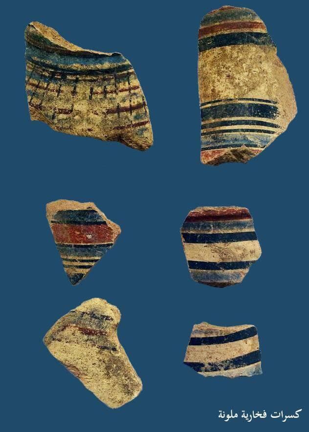 שרידי כלי החרס שהתגלו בחפירות הארכאולוגיות בסיני