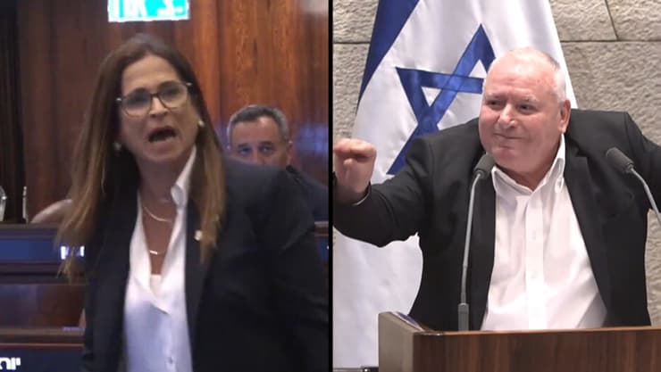 דוד אמסלם נואם בפתיחת מושב הכנסת