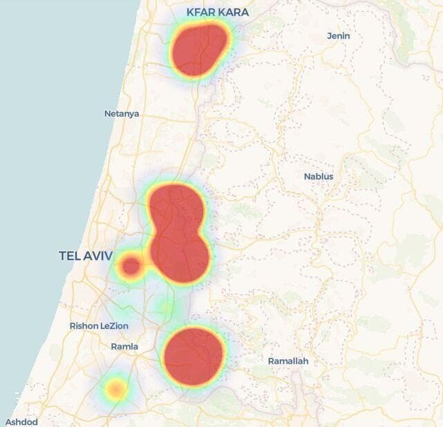 מפת המפגעים של לפי אזרחים למען אוויר נקי מפת המפגעים של לפי אזרחים למען אוויר נקי