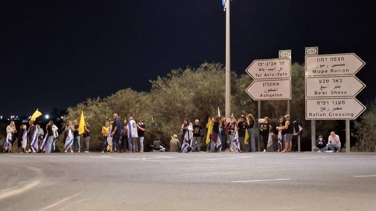 קבלת הפנים לשיירה בשטח ישראל