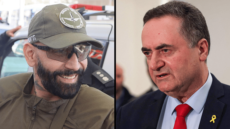 כ"ץ ו"הצל" (צילום: AHMAD GHARABLI/AFP, Joe Klamar/AFP צילום: שאול גולן , מוטי קמחי) הצל יואב אליאסי ישראל כ"ץ