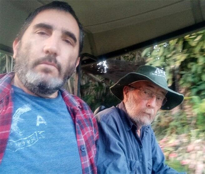 בועז זלמנוביץ' ואביו אריה ז"ל