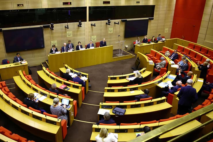 צרפת לורנס דה קאר מנהלת מוזיאון הלובר לובר שימוע ב סנאט