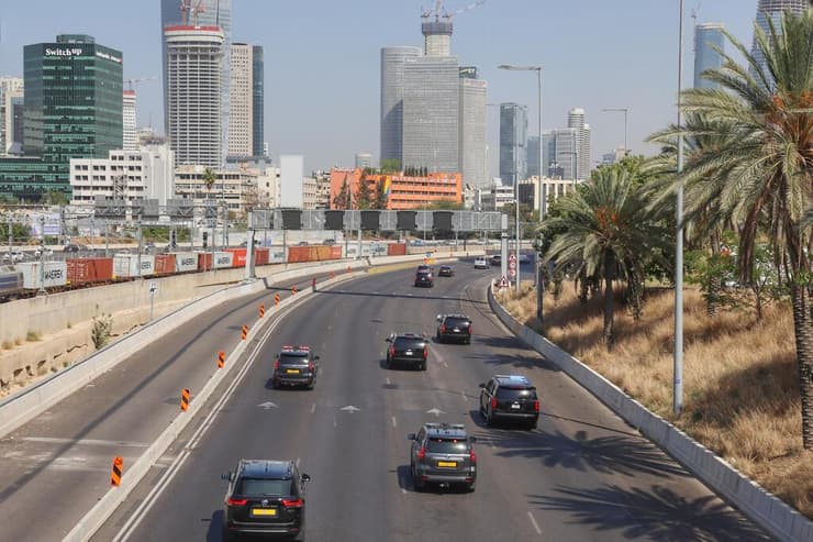 איילון תל אביב שיירה סגן נשיא ארה"ב ג'יי די ואנס