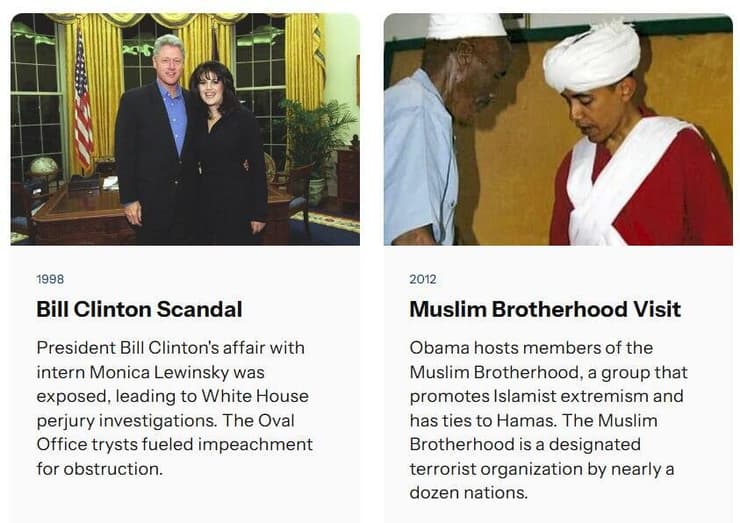 אתר הבית הלבן הטרלה שערוריות דמוקרטים