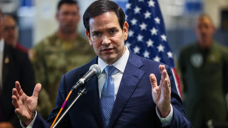 הביקור של רוביו, וכבר יש לו "מחליפה" שתגיע היום (צילום: Fadel SENNA / POOL / AFP) מרקו רוביו