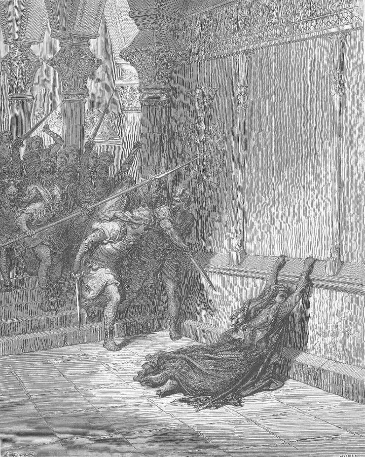 מותה של עתליה – מציורי התנ"ך של גוסטב דורה מותה של עתליה – מציורי התנ"ך של גוסטב דורה