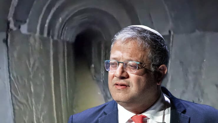 בר קופרשטיין העיד כי חטף מכות בשבי, והמחבלים אמרו: "זה בגלל בן גביר" (צילום: אלכס קולומויסקי, דובר צה"ל) איתמר בן גביר מנהרה חטופים