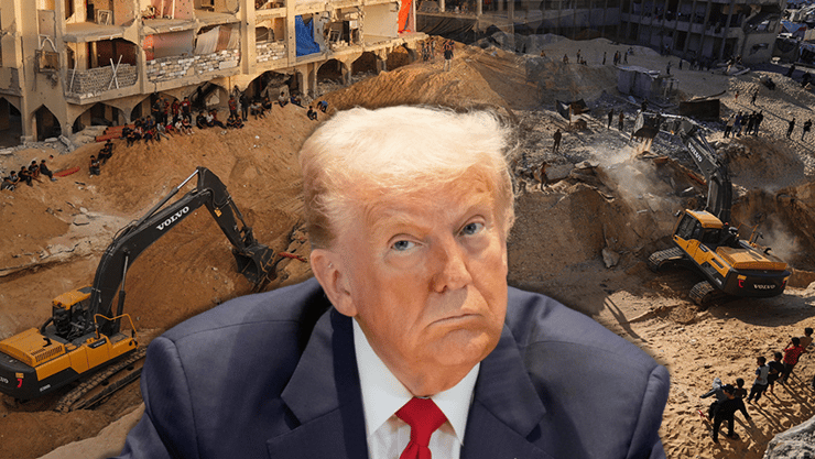 נשיא ארצות הברית דונלד טראמפ חיפושים עזה