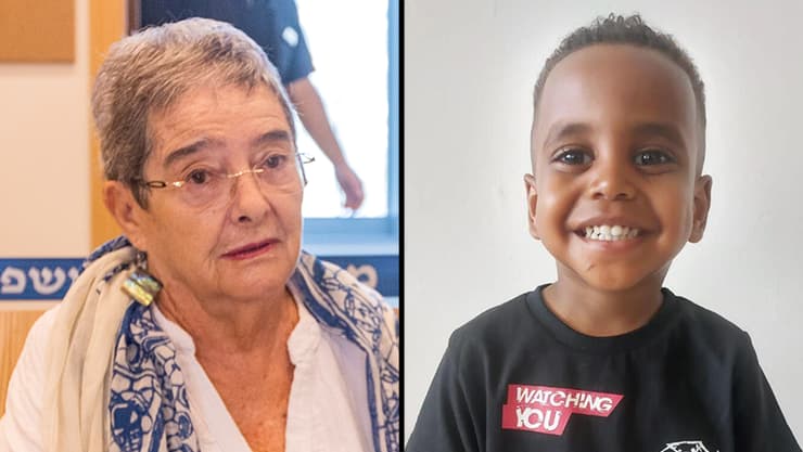 הילד רפאל אדנה והנהגת קרול פסלר (צילום: עידו ארז) הנאשמת קרול פסלר ועורך דינה