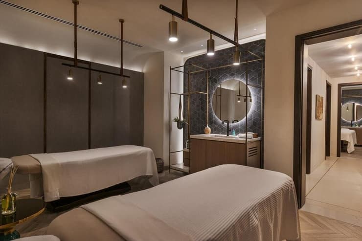 חדר טיפולים במתחם הספא (צילום: אסף פינצ'וק) הספא של מלון קיימא