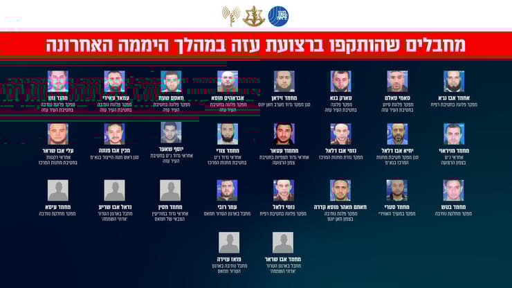 לא כולם חוסלו. המחבלים שהותקפו ביממה האחרונה (צילום: דובר צה"ל) המחבלים שהותקפו