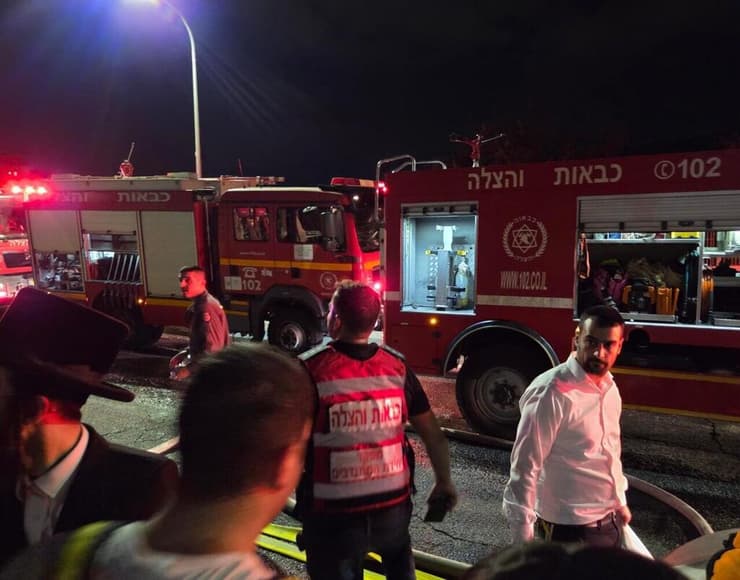 צילום: תיעוד מבצעי כב"ה זירת השריפה בדירה ברחוב נחל הערוגות בבית שמש