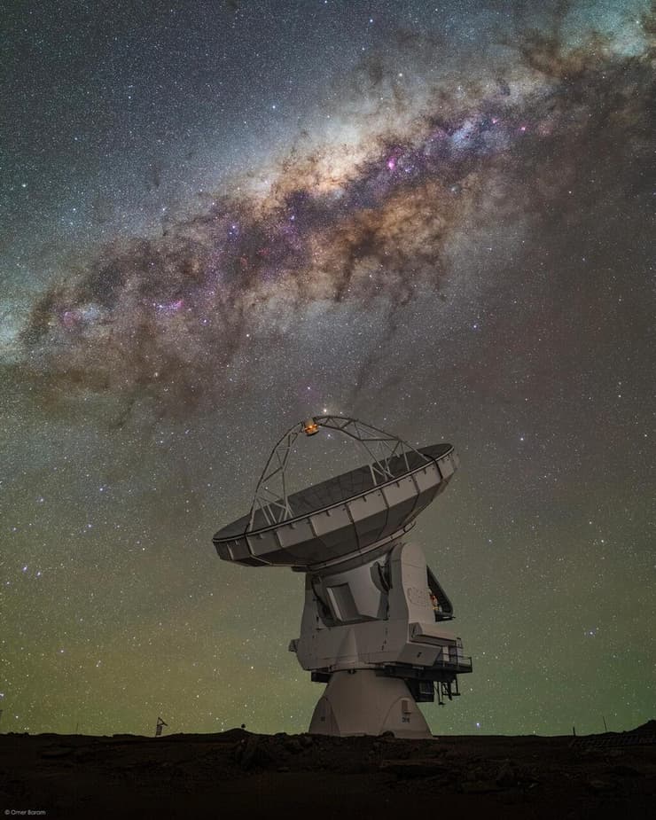 שביל החלב מעל מצפה ALMA