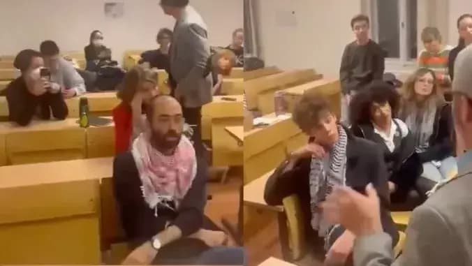 הרצאת פרופ' יעקובסון בה הותקף ע"י הסטודנטית הירדנית שר התרבות ההונגרי העניש סטודנטית מירדן שתקפה מרצה ישראלי